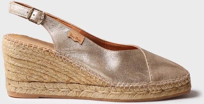 Toni Pons Dames espadrilles met gesloten neus en leren sleehak BRENDA-AS