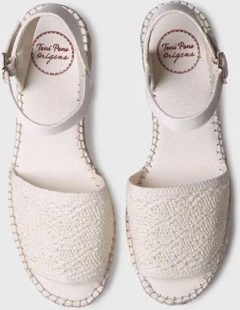 Toni Pons Dames espadrilles met lage hak en gehaakte details DOROTEA-AD