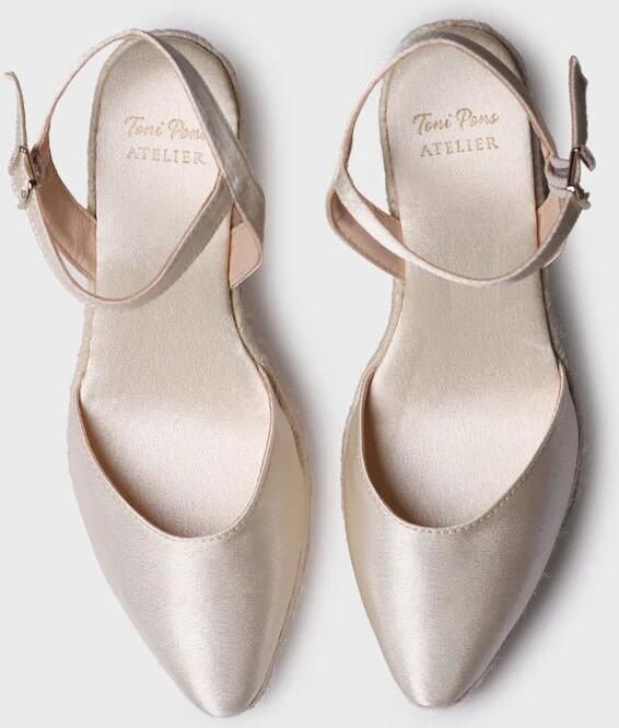 Toni Pons Dames espadrilles met satijnen sleehak MARGOT