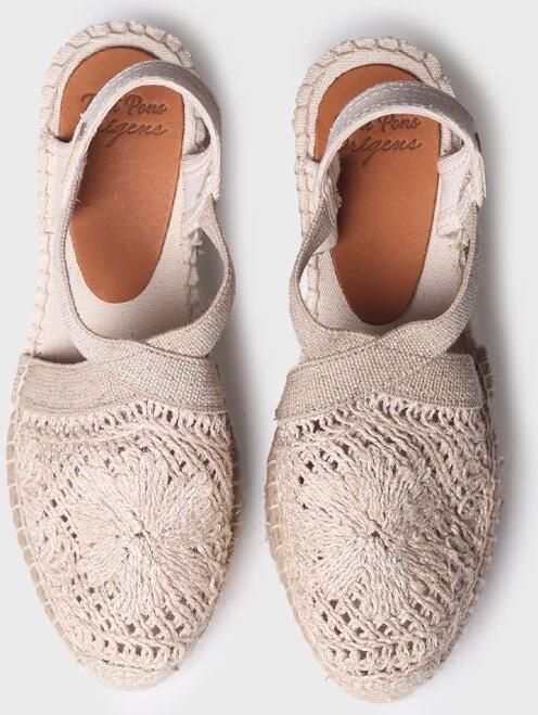 Toni Pons Dames espadrilles van gehaakte stof THALIA