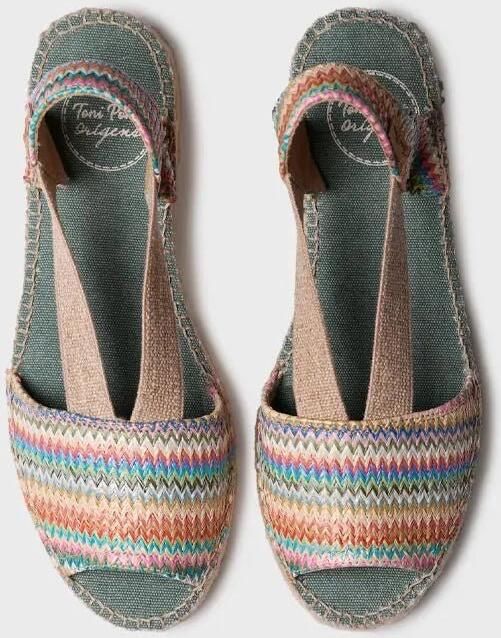 Toni Pons Dames espadrilles van veelkleurig raffia ESTEL-MH