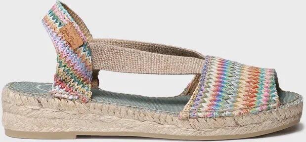 Toni Pons Dames espadrilles van veelkleurig raffia ESTEL-MH