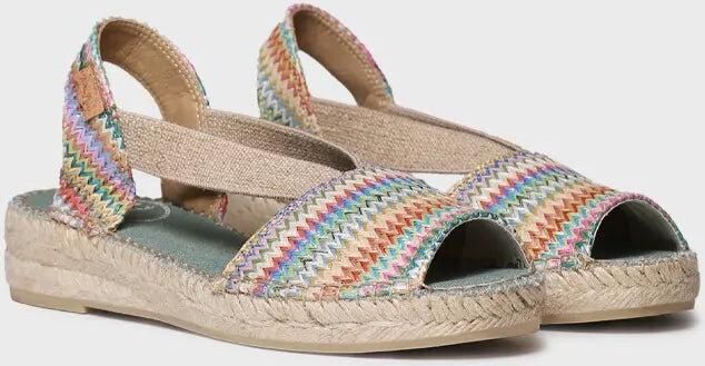 Toni Pons Dames espadrilles van veelkleurig raffia ESTEL-MH