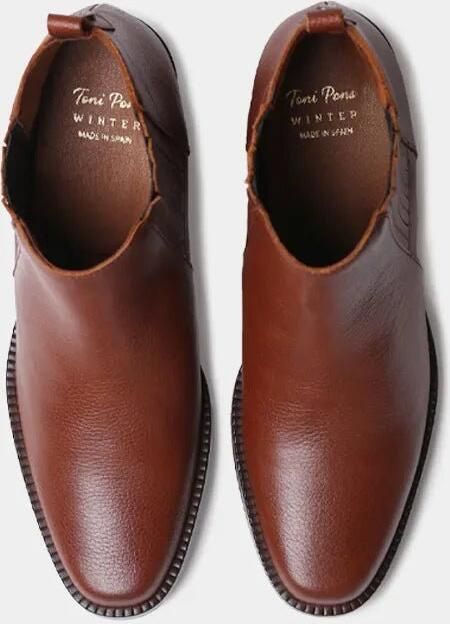 Toni Pons Dames leren enkellaarsjes met elastiek en hak UTIEL