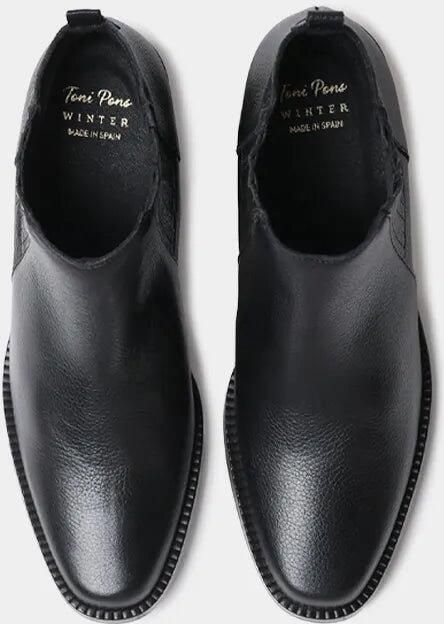 Toni Pons Dames leren enkellaarsjes met elastiek en hak UTIEL