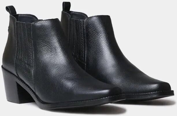 Toni Pons Dames leren enkellaarsjes met elastiek en hak UTIEL