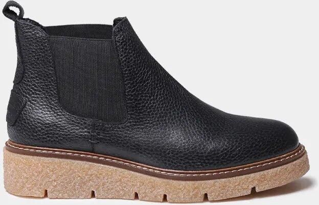 Toni Pons Dames leren enkellaarsjes met elastische zijpanelen NANTES-PO