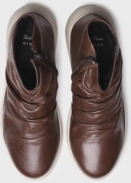 Toni Pons Dames leren enkellaarsjes met ritssluiting aan de zijkant PRETORIA