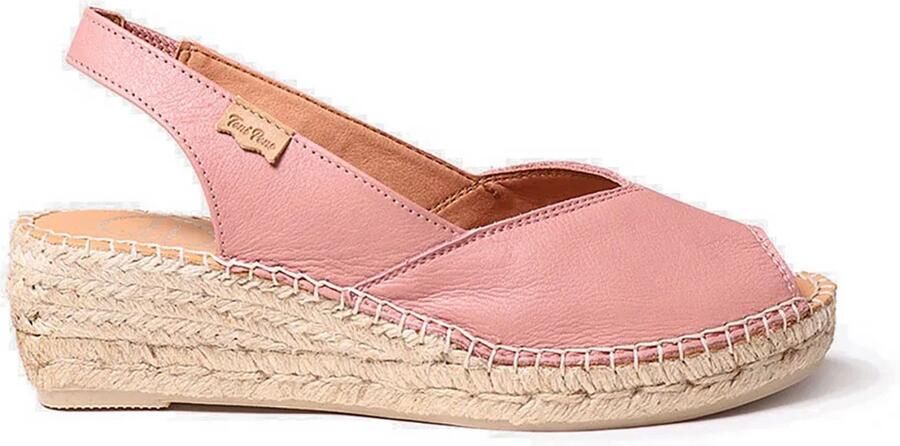 Toni Pons Dames leren espadrille met open neus en sleehak BERNIA-P