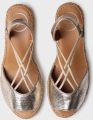 Toni Pons Dames leren espadrille met sleehak en elastiek SABINA-CA