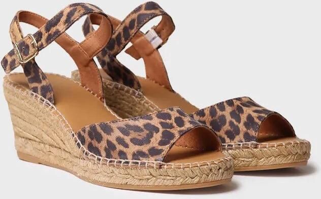 Toni Pons Dames leren espadrille met sleehak SIA-P