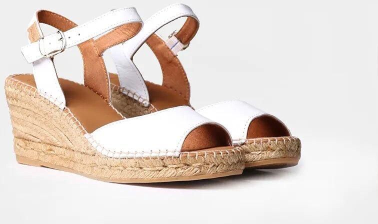 Toni Pons Dames leren espadrille met sleehak SIA-P