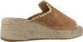Toni Pons Ilenia-SD Dames Espadrilles Suède Bruin - Camel