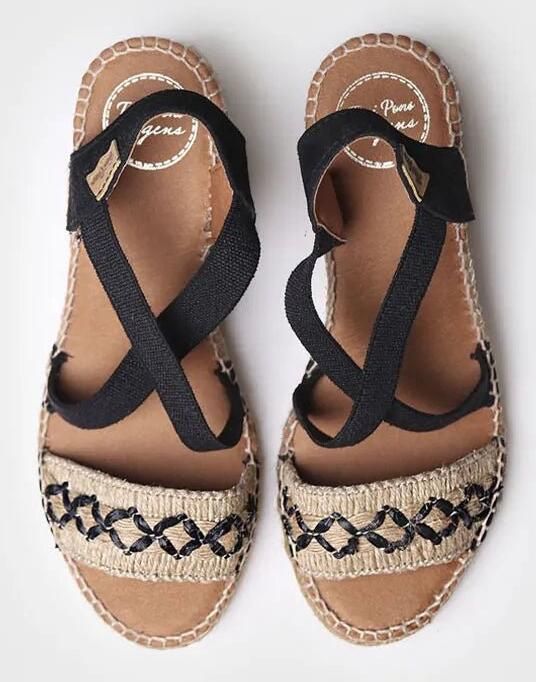 Toni Pons Dames sandaal met sleehak van jute SUSA-BN - Foto 2