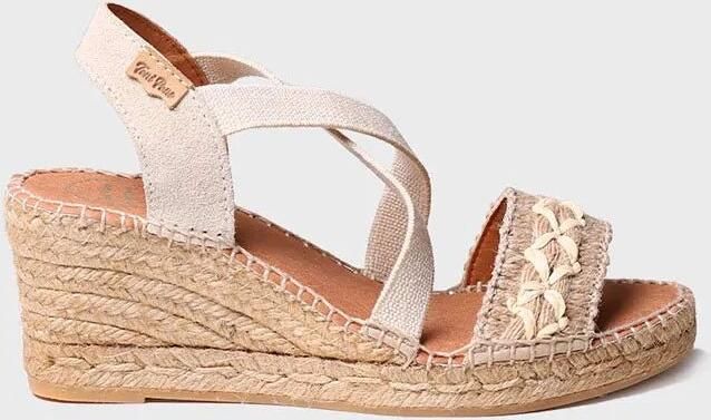 Toni Pons Dames sandaal met sleehak van jute SUSA-BN