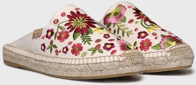 Toni Pons Damesmuiltjes espadrilles met bloemenborduurwerk ROVIRA