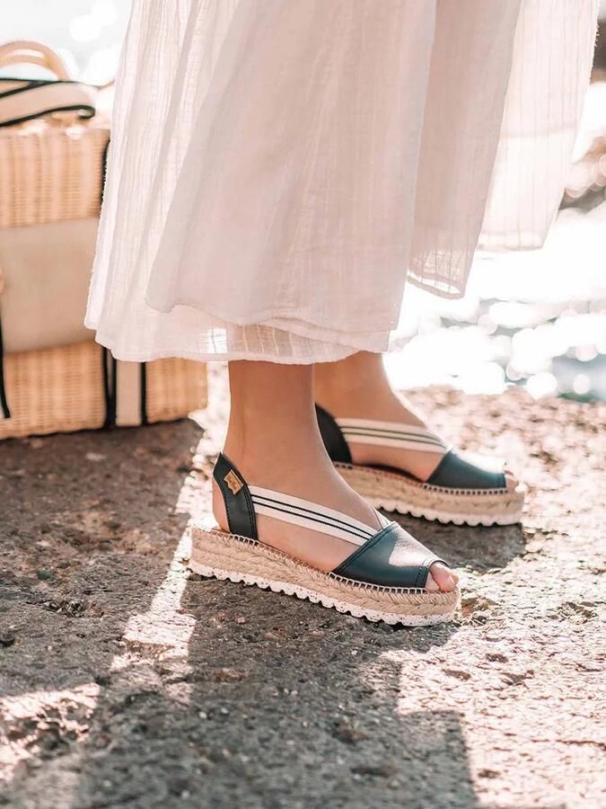 Toni Pons Damessandaal met jute plateauzool ESTEL-SW