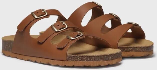 Toni Pons Damessandaal van biologisch leer met gespen GIEN-VQ