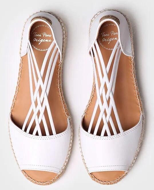 Toni Pons Damessandaal van leer met elastische bandjes EBRE-P - Foto 2