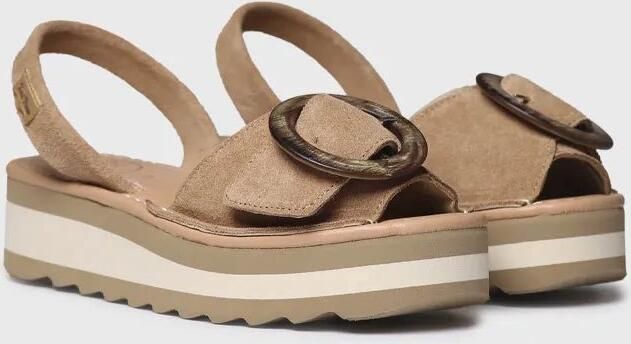 Toni Pons Damessandaal van suède met decoratieve gesp SAURA