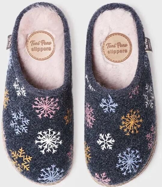Toni Pons Damesslippers van vilt DELI-CP