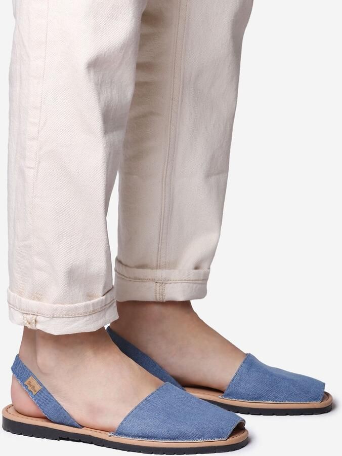 Toni Pons Denim sandalen voor heren met leren binnenzool GRAU-TX