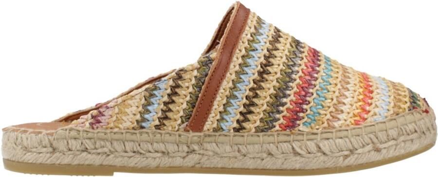 Toni Pons Dames espadrilles in muiltjesstijl van veelkleurig raffia DENISE-NM