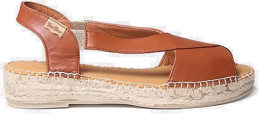 Toni Pons Elda-p Esparto Sleehak Sandalen Bruin Vrouw