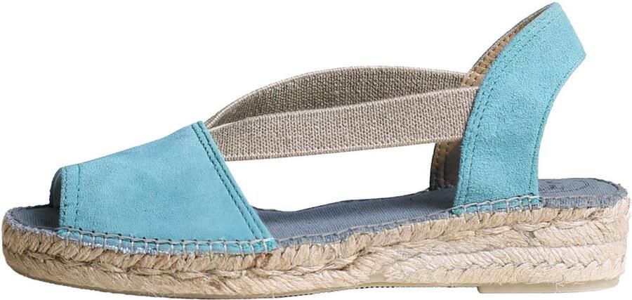 Toni Pons ELLA Platte suède espadrilles voor dames TURQUOISE