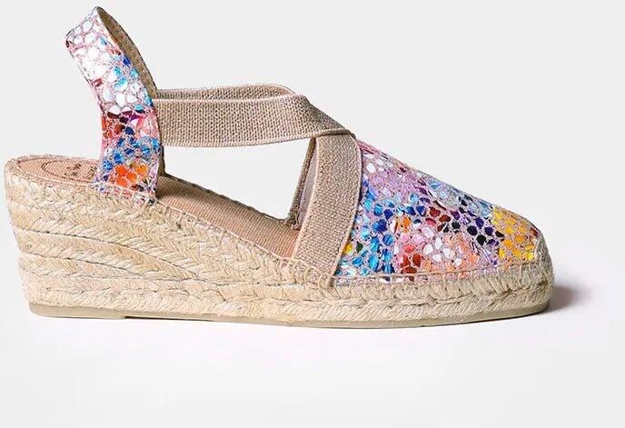 Toni Pons Espadrille met gesloten teen en middelhoge sleehak TELVA-PM