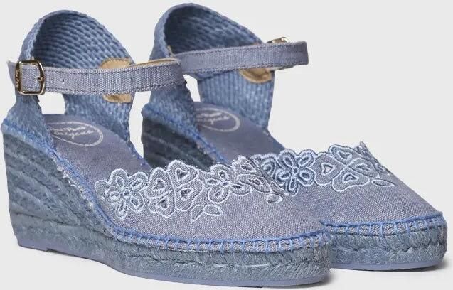 Toni Pons Espadrille met sleehak en borduursel voor dames NAIARA
