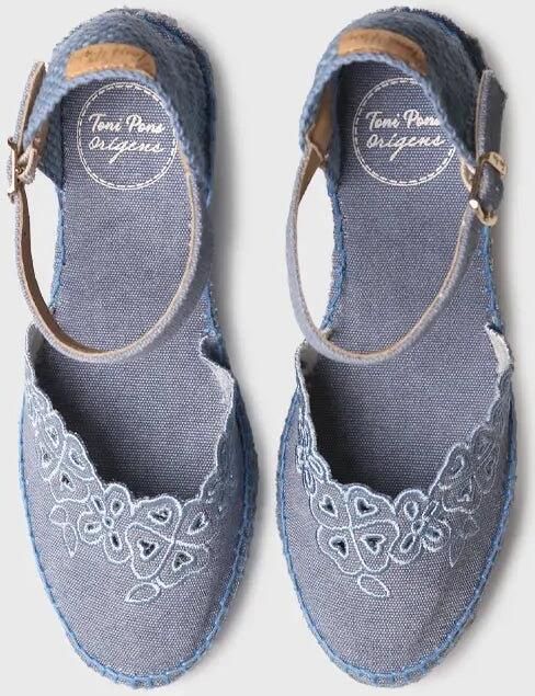 Toni Pons Espadrille met sleehak en borduursel voor dames NAIARA