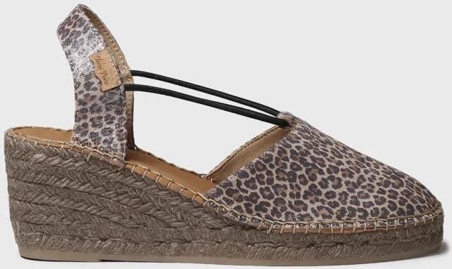 Toni Pons Espadrille met sleehak en dierenprint TELMA-LE - Foto 1