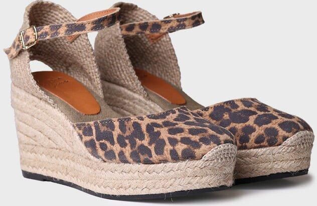 Toni Pons Espadrille met sleehak en dierenprint voor dames Lagos
