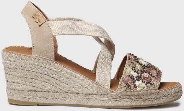 Toni Pons Espadrille met sleehak voor dames van veelkleurig raffia SUSA-FS