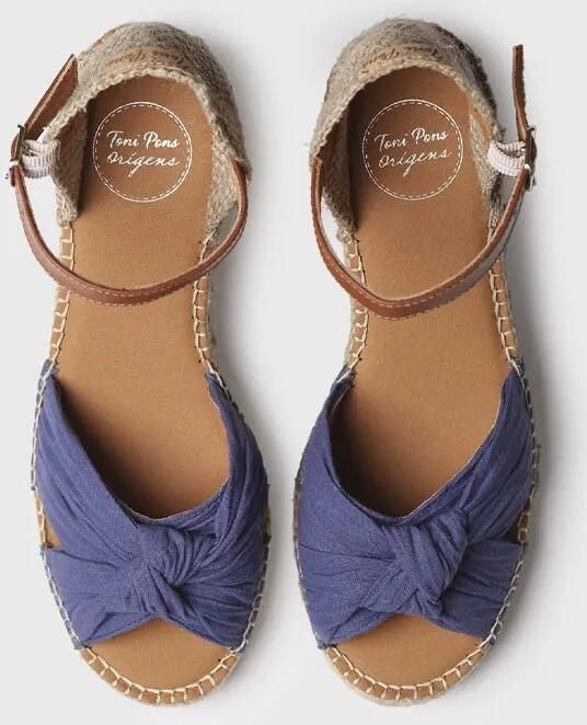 Toni Pons Espadrilles met lage hak en knoop voor dames DANIELA