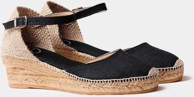 Toni Pons Espadrilles met middelhoge sleehak en striksluiting voor dames ROMINA