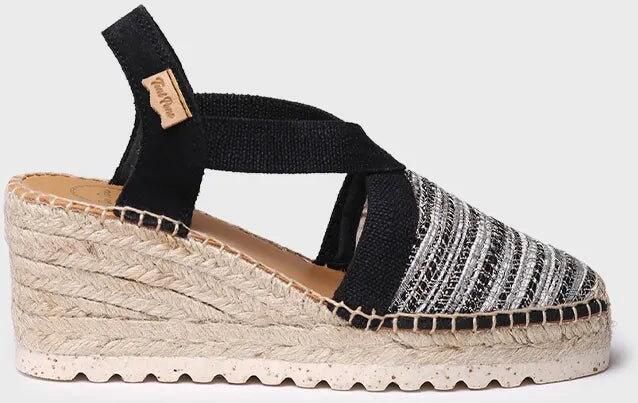 Toni Pons Espadrilles met middelhoge sleehak in veelkleurige stof met een glanzende afwerking TERRA-CL