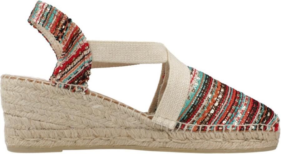 Toni Pons Espadrilles met middelhoge sleehak in veelkleurige stof TERRA-CH