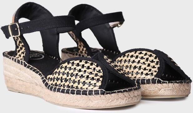 Toni Pons Espadrilles met middelhoge sleehak van raffia voor dames BELLA-ET
