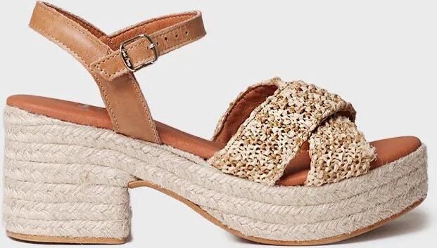 Toni Pons Espadrilles met open teen en brede hak voor dames Athene