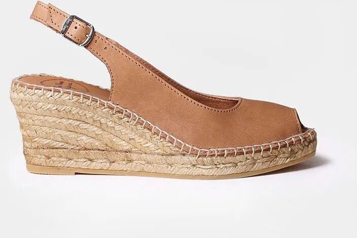 Toni Pons Espadrilles met open teen en sleehak KROATIË