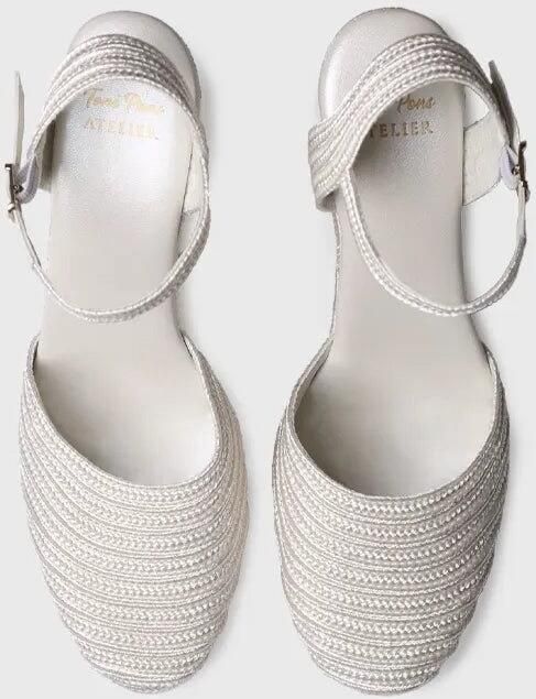 Toni Pons Espadrilles met satijnen sleehak voor dames ADELINE