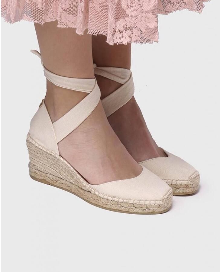 Toni Pons Espadrilles met sleehak en linten JULIA