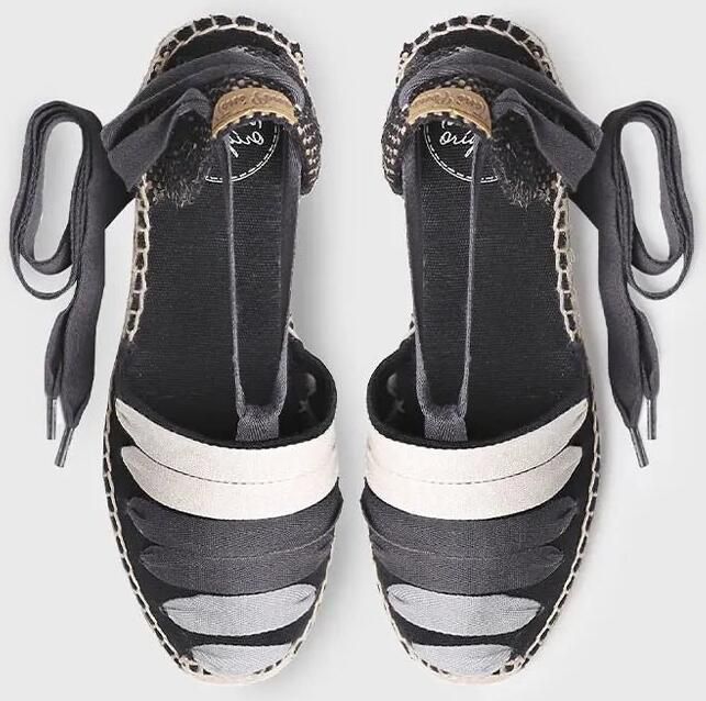 Toni Pons Espadrilles met sleehak en linten VIOLA-NE