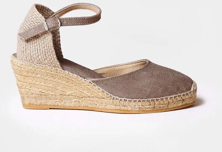Toni Pons Espadrilles met sleehak van jute en gesp CALDES