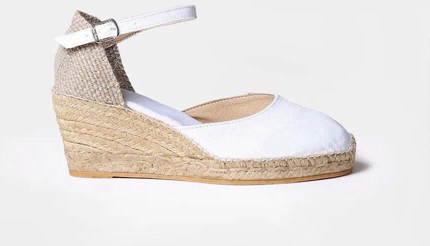 Toni Pons Espadrilles met sleehak van jute en gesp CALDES