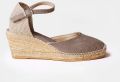 Toni Pons Espadrilles met sleehak van jute en gesp CALDES - Taupe
