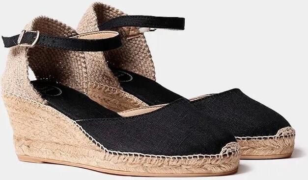 Toni Pons Espadrilles met sleehak van jute en gesp CALDES