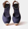 Toni Pons Espadrilles met sleehak van jute en gesp CALDES - Blauw